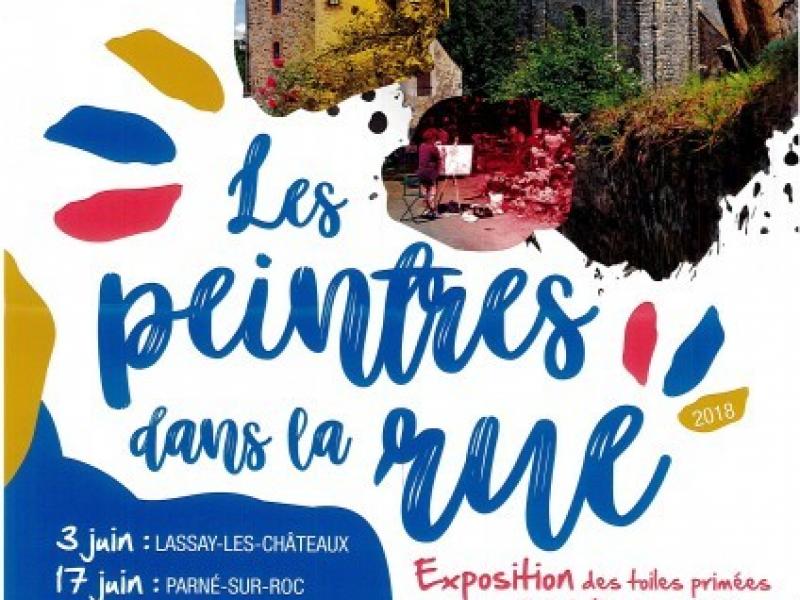 Affiche les peintres dans la rue