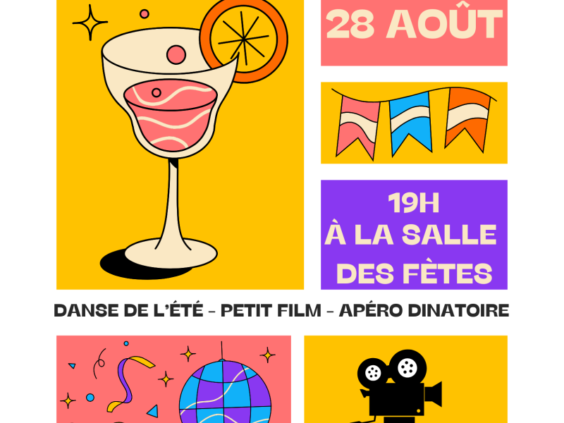 ACCUEIL DE LOISIRS : SOIRÉE RETROSPECTIVE DE L'ÉTÉ - 28 AOÛT