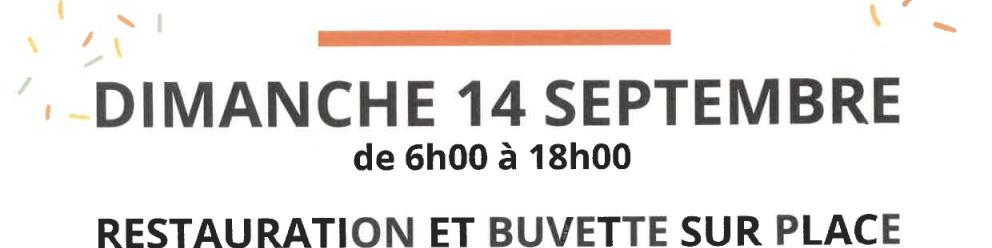 VIDE GRENIER - Dimanche 14 septembre